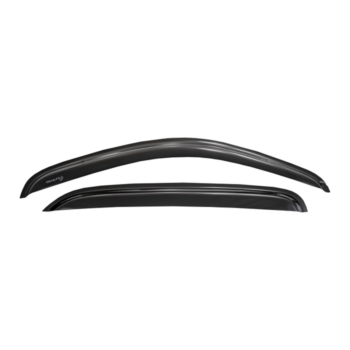 TrailFX Side Window Deflector Tape-On Smoke Acrylic Set of 2 Model 2099H