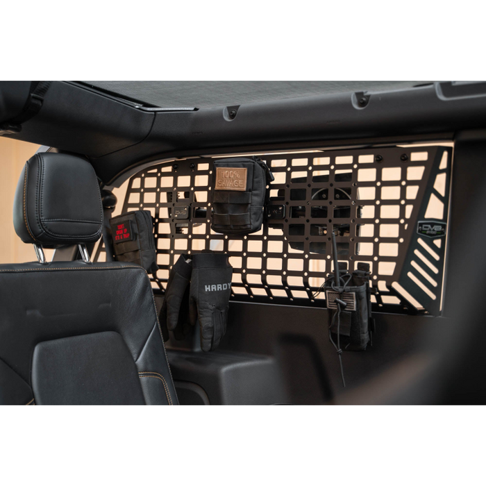 DV8 Offroad 2021-2025 Ford Bronco Rear Window Molle Panels Model MPBR-12