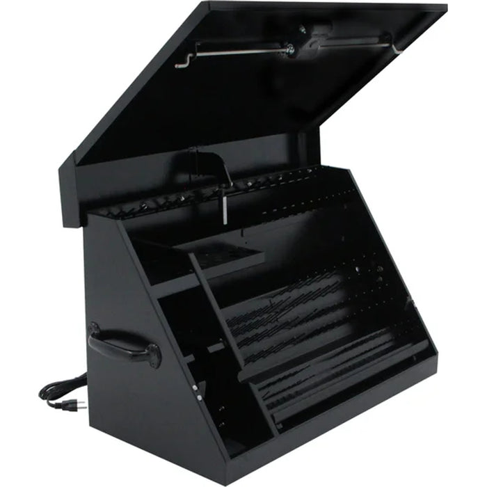 Montezuma 30 x 15 In. Steel Triangle® Toolbox Black Top Mount Toolbox DXTB30BB