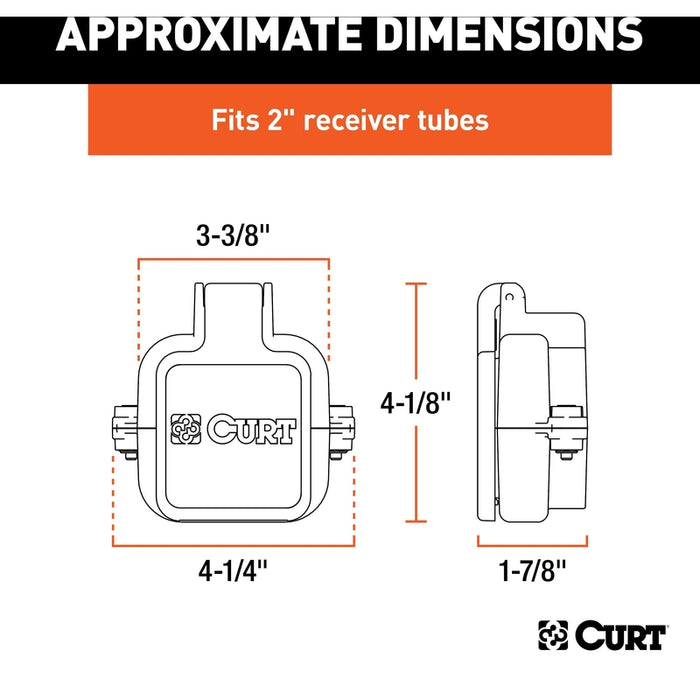 CURT Protective Tailgate Sensor with 2" Hitch Cap, Fits Select Cherolet Multi-Flex, GMC MultiPro Model 58267