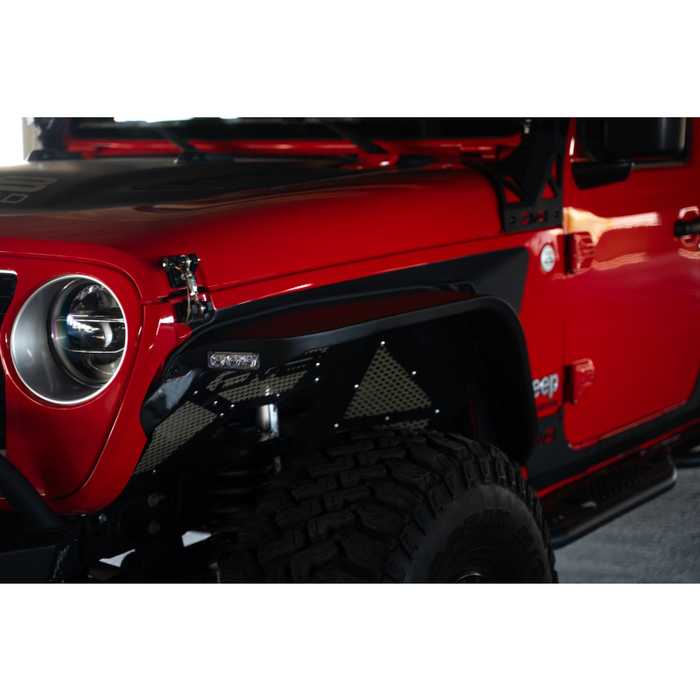 DV8 Offroad 2020-2025 Jeep Gladiator JT Slim Fender Flares Model FDGL-07