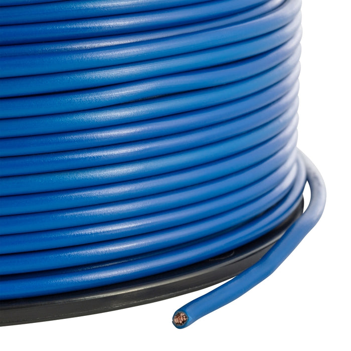CURT Automotive Primary Wire, Blue 500-Foot Trailer Wiring Spool, 60-Volt, 12-Gauge Model 57036