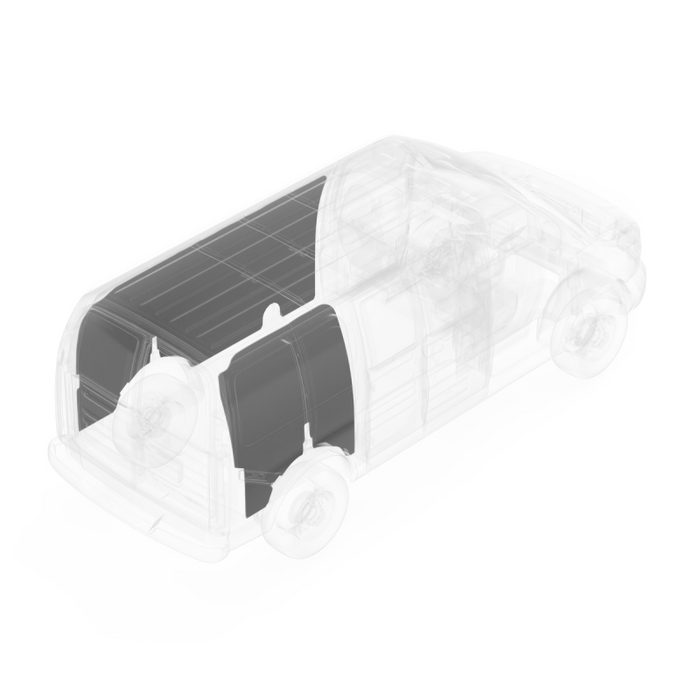 LEGEND DuraTherm Wall Liner ONLY - GMC Savana/Chevy Express Cargo Van Regular Wheelbase - Textured Grey - Single Side Door Model 314-114-2613