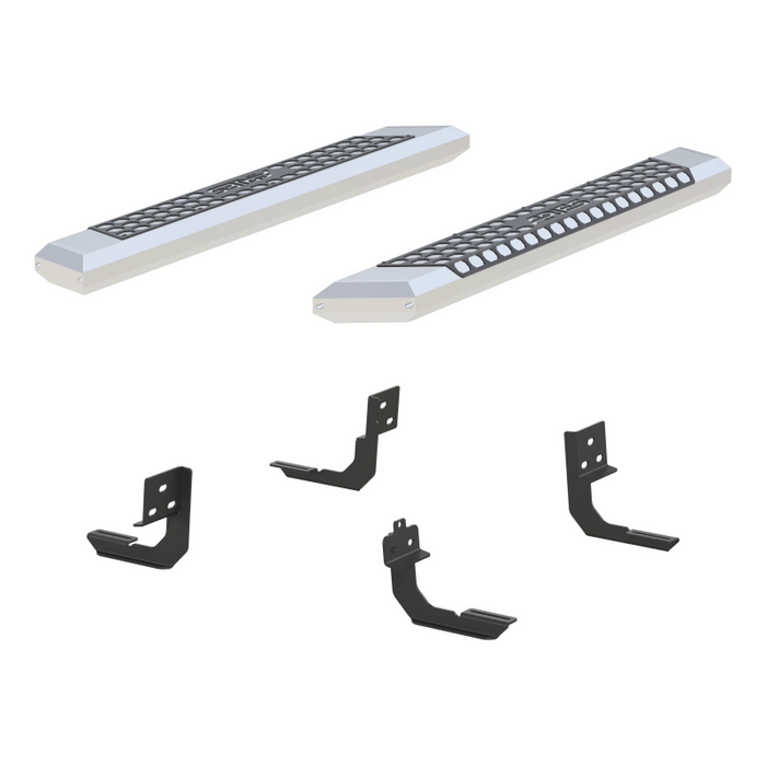 ARIES AdvantEDGE 5-1/2" x 53" Chrome Aluminum Running Boards Model 2555004