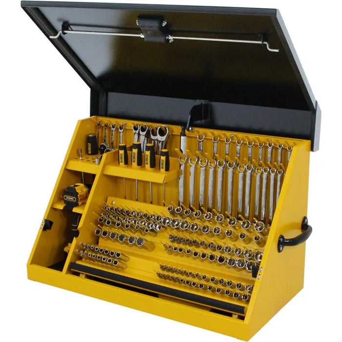 Montezuma 30 x 15 In. Steel Triangle® Toolbox Yellow/Black Top Mount Toolbox DXTB30BY