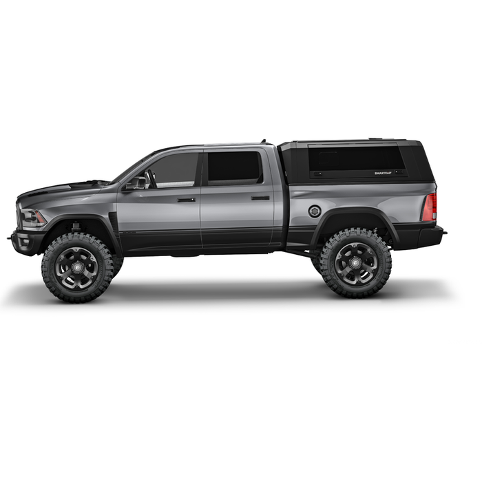 SmartCap Matte Black Truck Bed Cap EVO Sport Series w/ Horizontal Locks Model EV1004-MB