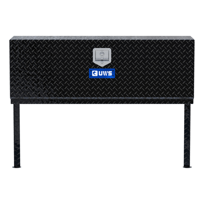 UWS Gloss Black Aluminum 48" Single-Door Topside Truck Tool Box Model TBTS-48-BLK