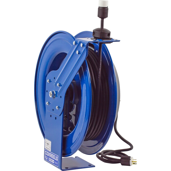 Coxreels PC Series Spring Driven Cord Reel Single Industrial Receptacle 16 GA x 75 ft. - Cord Included Model PC19-7516-A