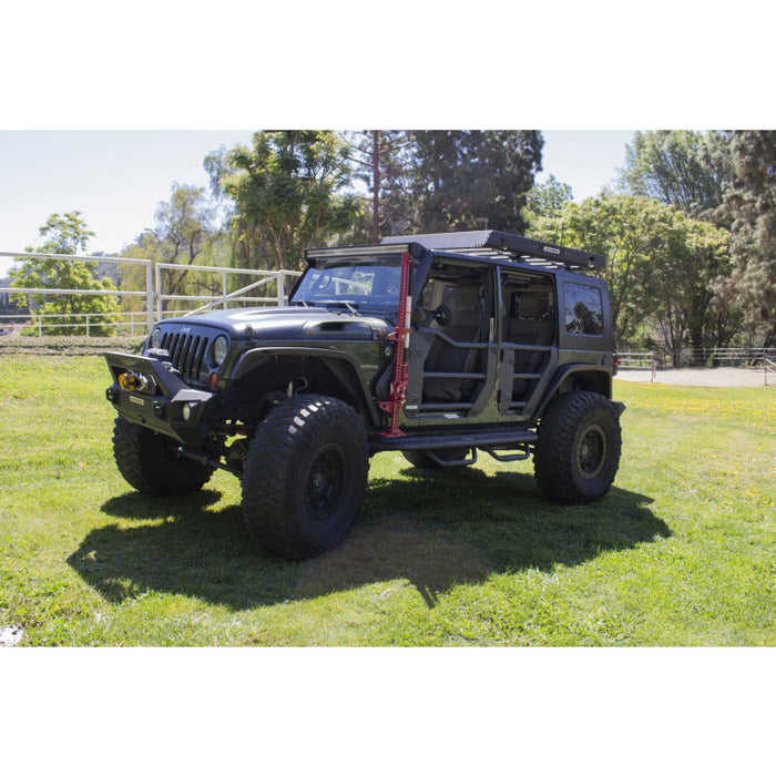 Go Rhino Trailline Tube Doors, Rear pair for Jeep Wrangler JK/JKU Model 572502