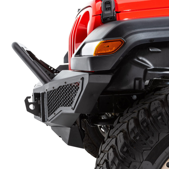 Go Rhino Rockline Winch-Ready Full Width Bumper With Overrider For Jeep Model 331201T