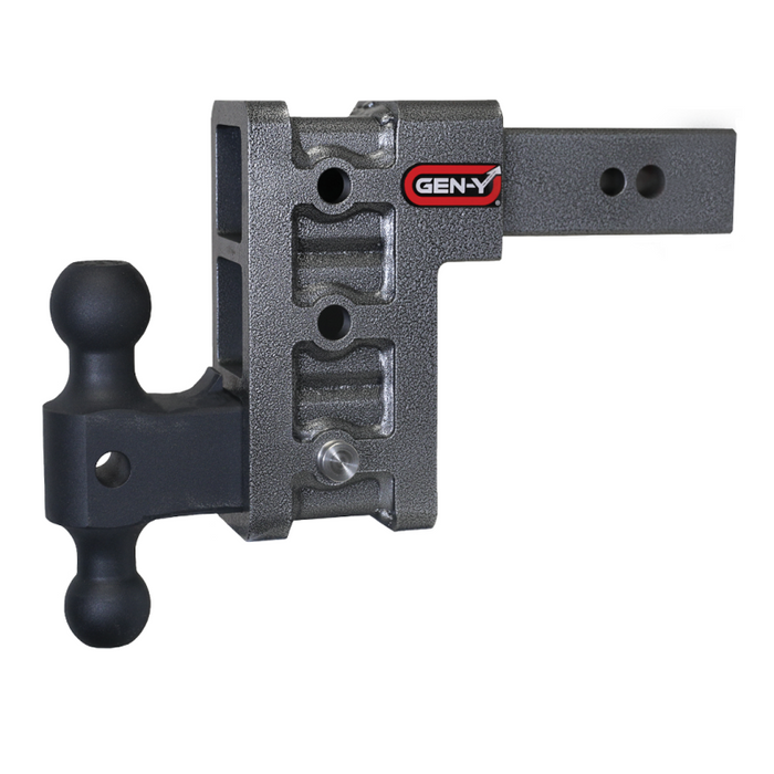 GEN-Y MEGA-DUTY 2.5" Shank 6" Drop 3.5K TW 32K Hitch & GH-0161 Dual-Ball Model GH-1613
