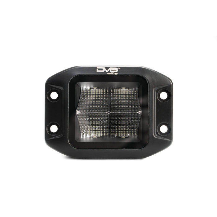 DV8 Offroad 3-Inch Elite Series LED Square Flush Mount Flood Pod Light Model BE3FMW40W