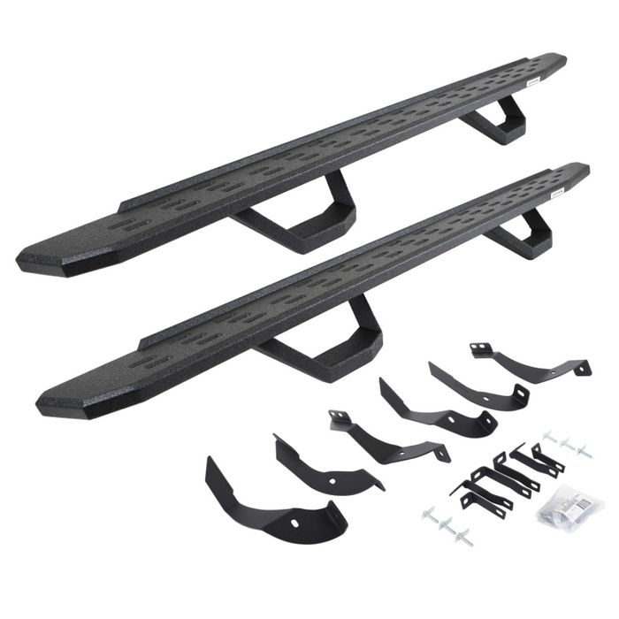 Go Rhino RB30 Running Boards with Mounting Brackets With 2 Pairs Drop Steps Kit Model 6960518720T