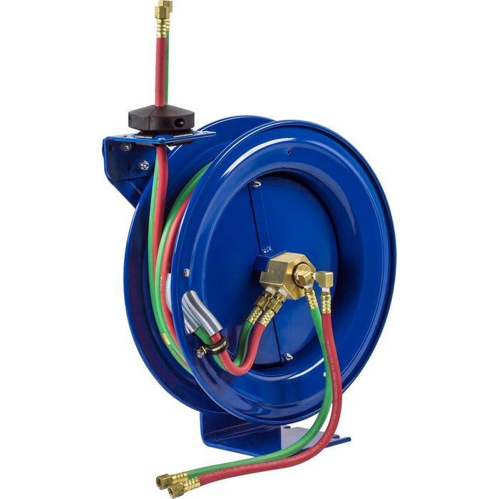 P-W Series Spring Driven Welding Hose Reel 1/4 in. x 35 ft. oxy-acet - Hose Included 200 PSI Model P-W-135