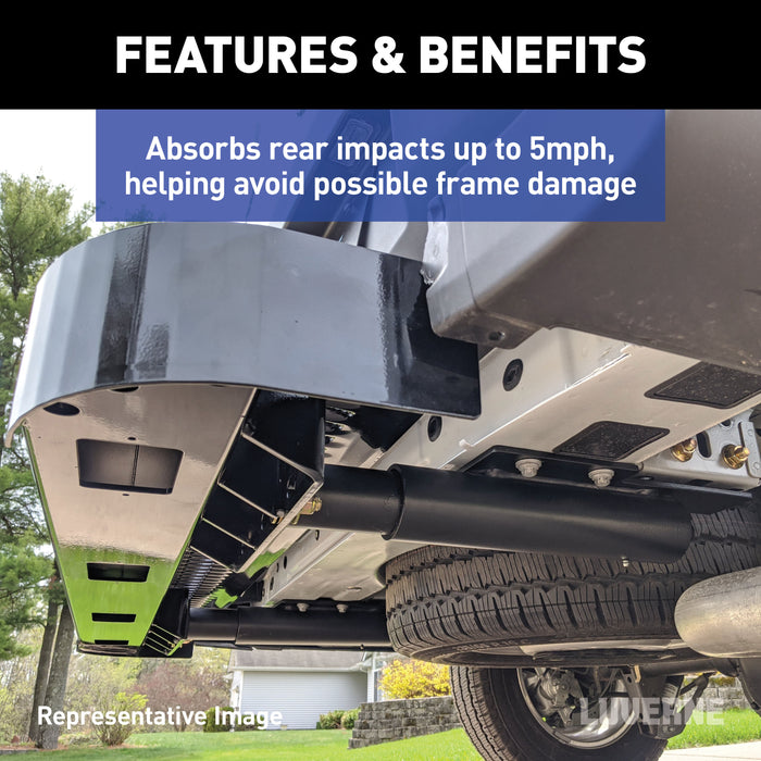 Luverne Impact Shock-Absorbing Cargo Van Rear Bumper Guard Step, Fits Select Ram ProMaster 1500, 2500, 3500 Model 415358-571503