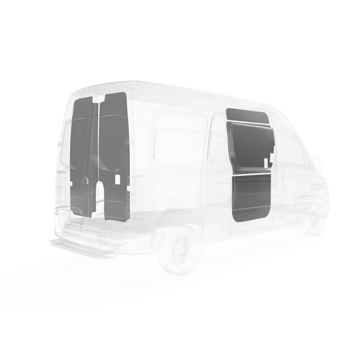 LEGEND DuraTherm Door Liner ONLY - Dual Side Doors Mercedes Sprinter (all Wheelbase lengths) Cargo Van High Roof - White Model 103-114-2614HR2