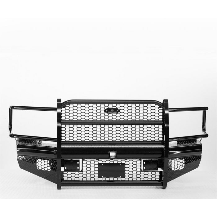 Ranch Hand Legend Series Front Bumper W/ Grille Guard Does Not Work With Camera Fits Select 10-18 Dodge/Ram 2500/3500/4500/5500 Model FBD101BLRS