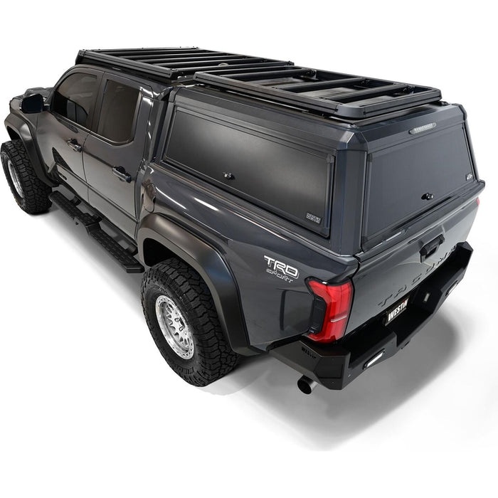 Westin EXP Roof Rack 45" W X 55" L For Mid Size EXP Truck Cap Powder Coated Textured Black Aluminum Model 15-00145