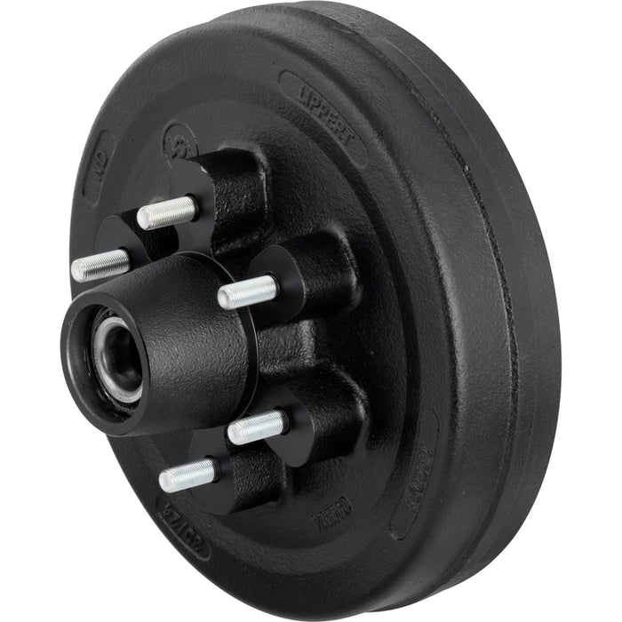 CURT 2024013262 12" Brake Drum Hub Complete Kit with Installed Bearings, 6 on 5.5", 1/2" Stud, 6,000-lb. Axles Model 2024013262