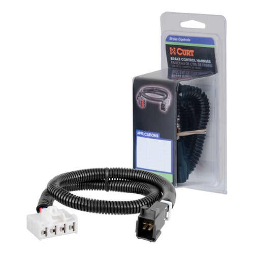 CURT Quick Plug Electric Trailer Brake Controller Wiring Harness, Fits Select Dodge Ram 1500, 2500, 3500, Dakota, Durango, Chrysler Aspen Model 51333