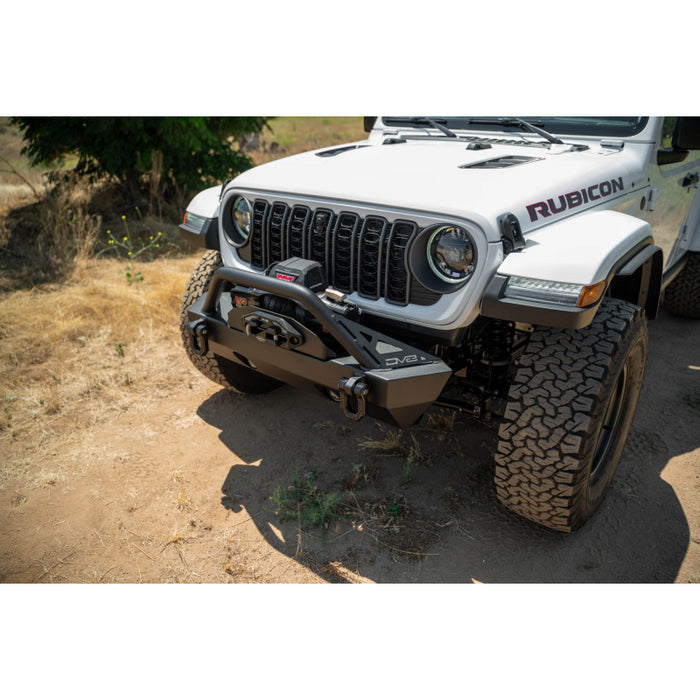 DV8 Offroad 2007-2025 Jeep Gladiator JT Wrangler JK JKU JL JLU Fs-15 Series Front Bumper Model FBJL-05