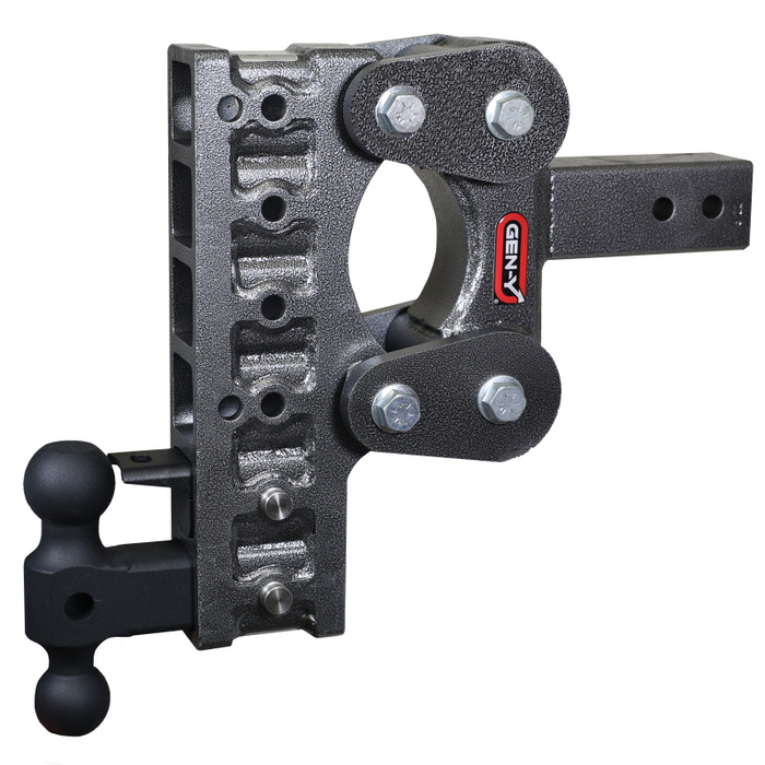 Gen-Y The BOSS TORSION-FLEX 2.5" Shank 10" Drop 1.1K TW 10K Hitch Dual-Ball PintleLock Model GH-2326
