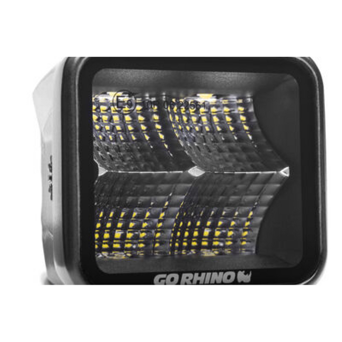 Go Rhino Blackout Series 2x2 LED Cube Flood Lights Model 750200321FCS