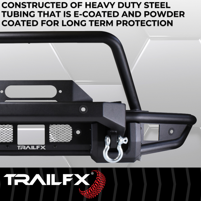 TrailFX Front Bumper w/ Winch Mount Model BR002T