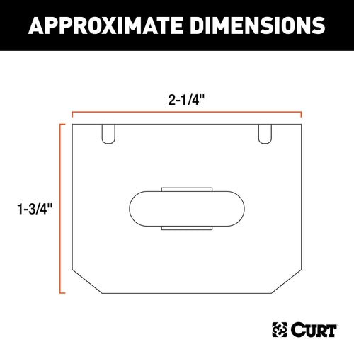 CURT Vehicle-Side Trailer Wiring Harness Mounting Bracket for 4-Way Flat Model 58300