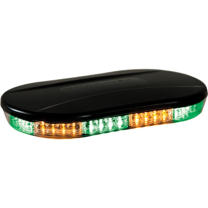 Buyers Products Class 1 Low Profile Oval Mini Light Bar - Amber/Green Model 8891089