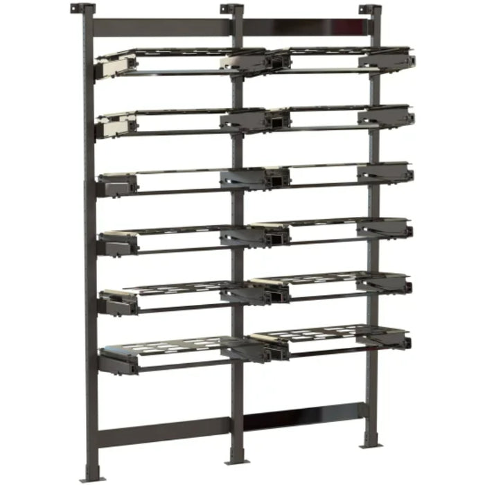 Holman Double ProStow Shelf w/ Legs 6 Shelves Sliding Model 48062SP