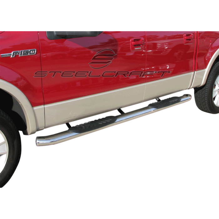 Steelcraft 5in. Oval Premium Stainless Steel Step Nerf Bars Model 413809P