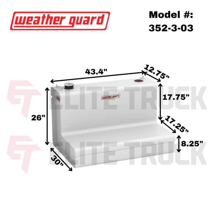 Weather Guard 75 Gallon White Steel Transfer Tank Model 352-3-03