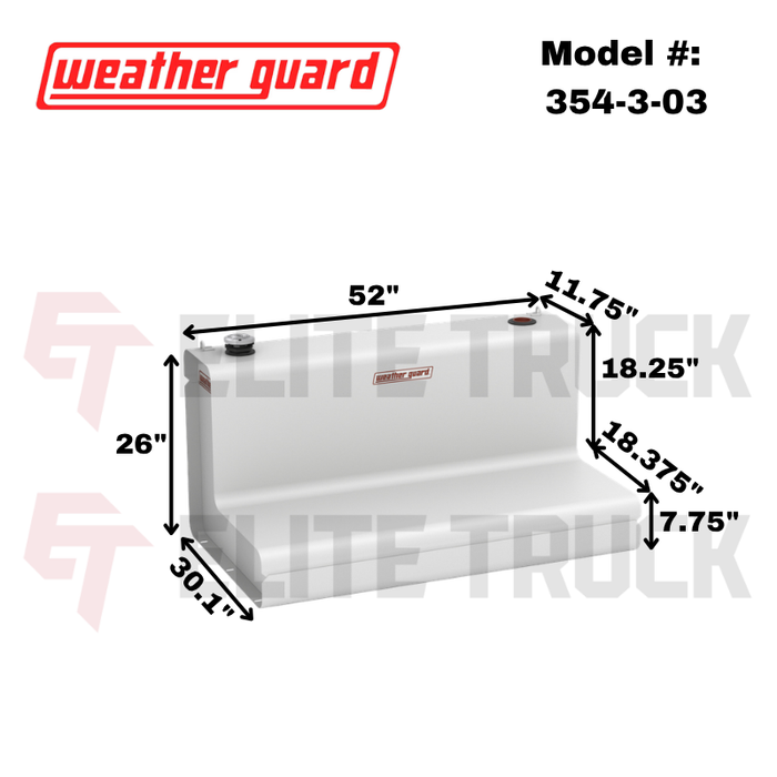 Weather Guard 86 Gallon White Steel Transfer Tank Model 354-3-03