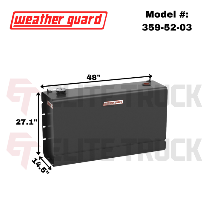 Weather Guard 69 Gallon Matte Black Steel Transfer Tank Model 359-52-03