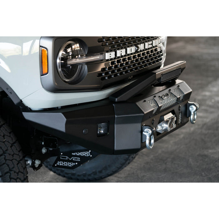 DV8 Offroad 2021-2025 Ford Bronco Mto Series Winch Front Bumper Model FBBR-01