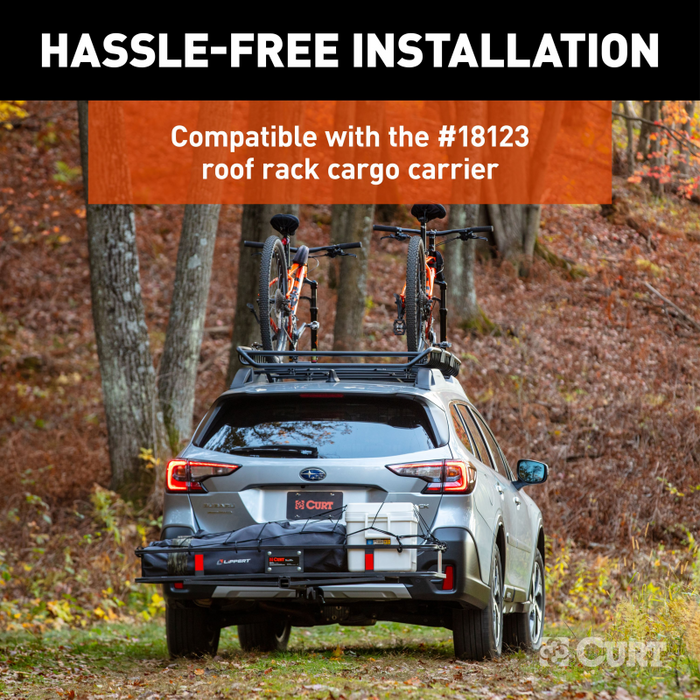 CURT Quick-release Bike Mount Accessory for Model 18123 Roof Rack  Model 18125