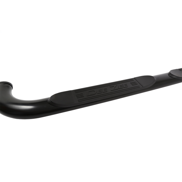 Dee Zee Textured Black Steel Step Nerf Bars 4 in. Oval Cab Length Model DZ372539
