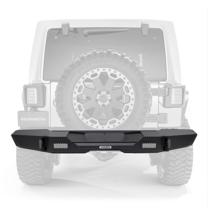 Go Rhino Trailline Rear Full Width Bumper for Jeep Wrangler JK Model 27220T