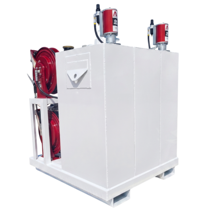Taylor Pump & Lift 42"W x 48"D x 60"H Dual 50-Gal New Oil With 60-Gal Used Oil, & 120lb Grease Lube Skid Model TPL 236-984