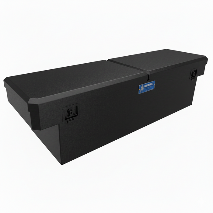 Merritt Crossover Tool Box Extra Deep 19"H x 20"D x 70"L Smooth Aluminum Double Lid Full Size Trucks