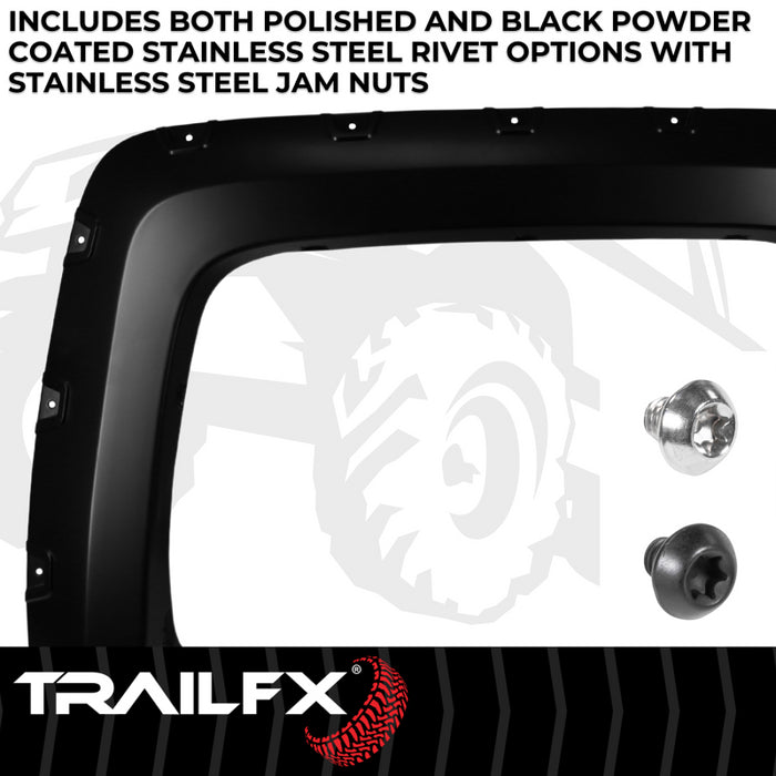 TrailFX Fender Flare Pocket Style Flare Smooth Set Of 4 Model TFC3002S