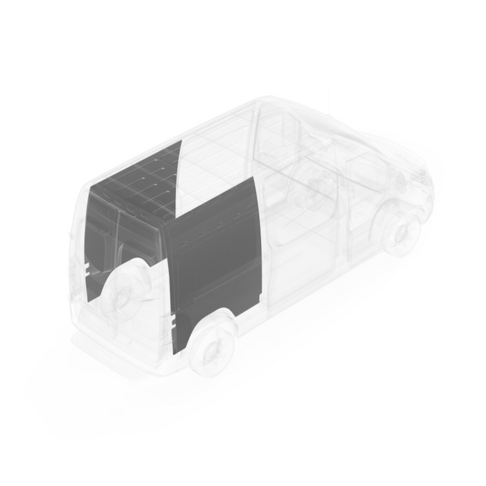 LEGEND DuraTherm Wall Liner ONLY - Dual Side Doors Mercedes Sprinter 144" Wheelbase Cargo Van Low Roof - Textured Grey Model 124-114-2613LR2