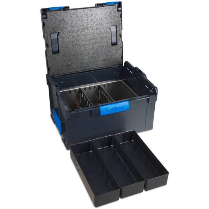 Sortimo L-BOXX 238 G Incl. Divider Set + Ib 2X6 H63  14 In x 17 In x 10 In Model 1000011145
