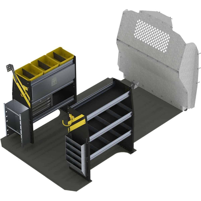 Ranger Design Electrician Van Shelving Package for Mercedes Metris All Wheelbase - Dual Sliding Doors Model MMR-11