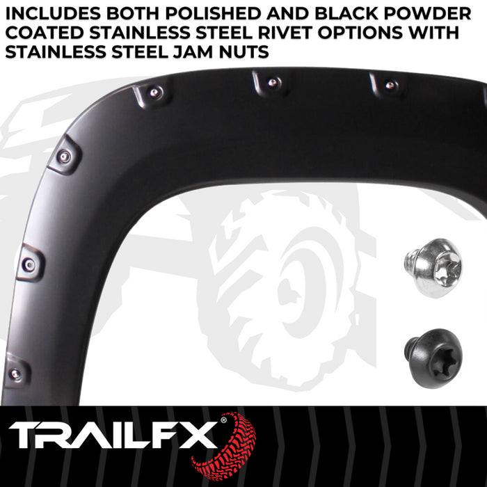 TrailFX Fender Flare Pocket Style Flare Smooth Set Of 4 Model TFG3001S