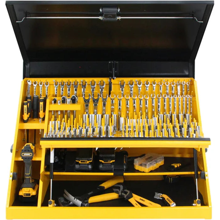 Montezuma 36 x 17 In. Steel Triangle® Toolbox Yellow/Black Top Mount Toolbox DXTB36BY
