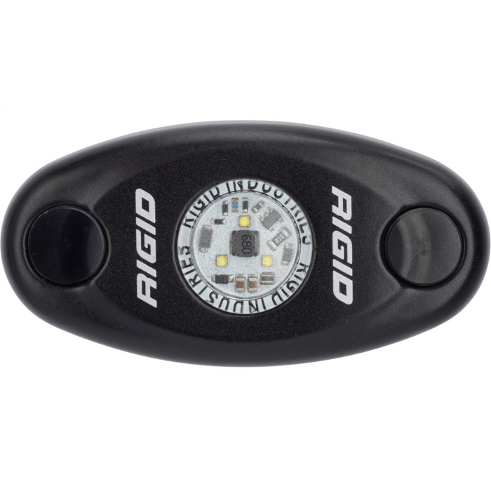 Rigid Industries A-Series LED Light, Low Power, Red, Black Housing, Single Model 480043