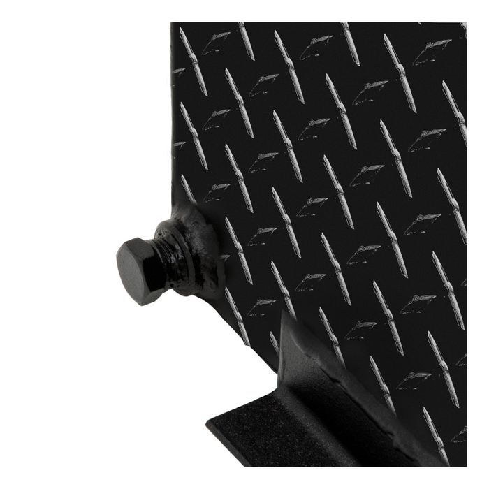 UWS Gloss Black Hammerhead-Style 100-Gallon Aluminum L-Shape Transfer Tank Model TT-100HH-B
