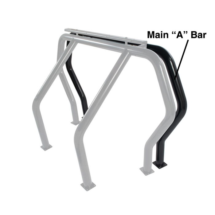 Go Rhino Bed Bar Component Additional Bar Black Powdercoat Model 98001B